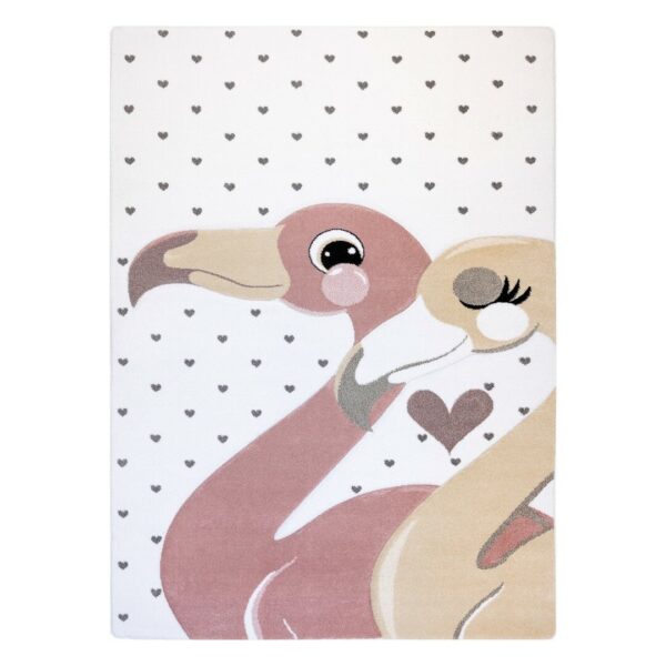 Szőnyeg TINIES FLAMINGOS krémű 80x150