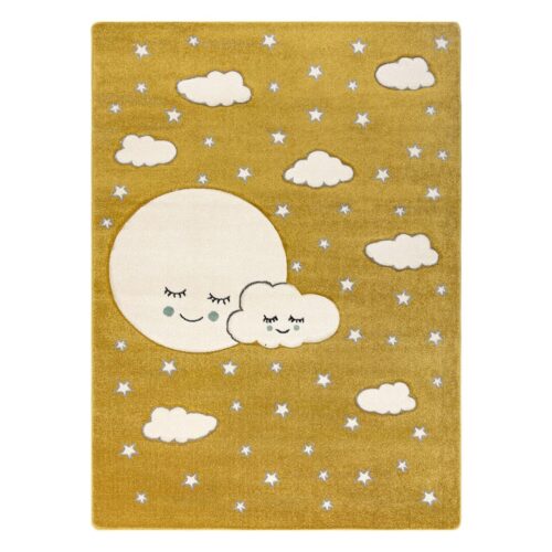 Szőnyeg TINIES MOON mustársárga 120x170