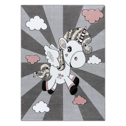 Szőnyeg TINIES UNICORN szürke 160x220
