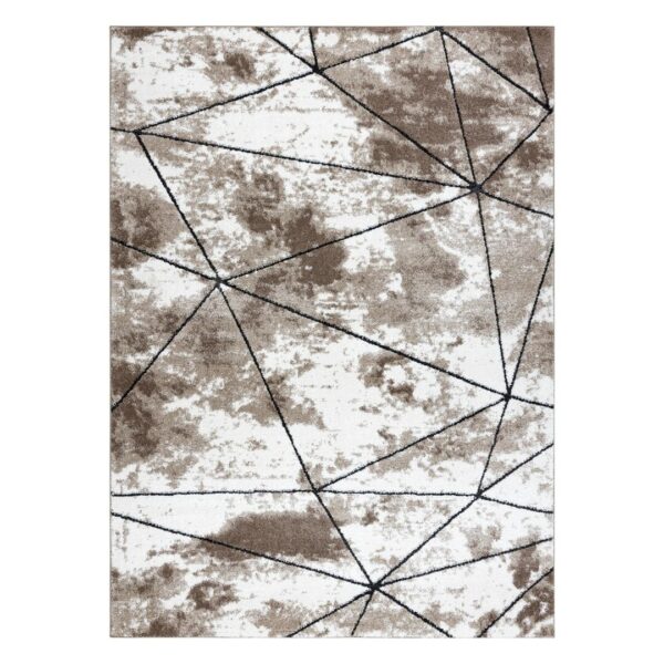 Szőnyeg VERS POLYGONS barna 80x150