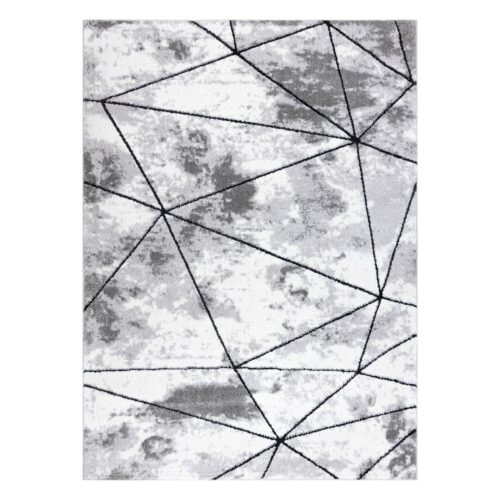 Szőnyeg VERS POLYGONS grafitszürke 120x170
