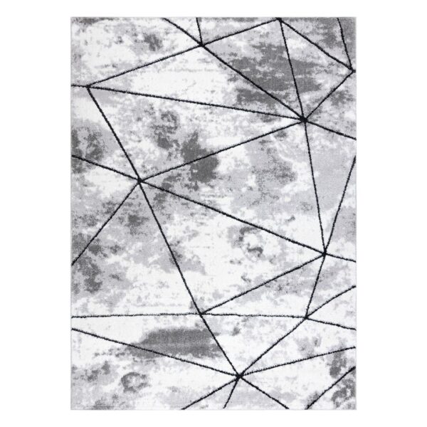 Szőnyeg VERS POLYGONS grafitszürke 80x150
