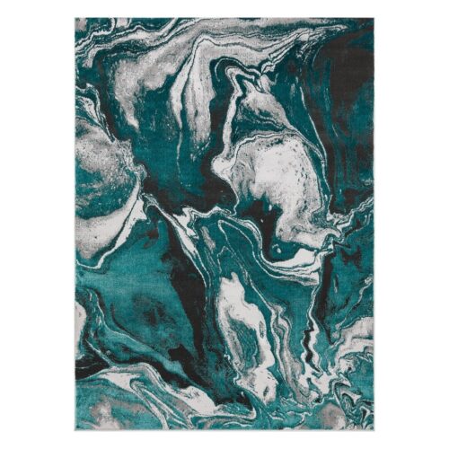 Szőnyeg WELLI ABSTRACT tengerzöld 160x220