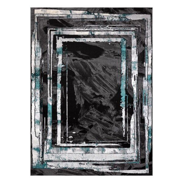 Szőnyeg WELLI FRAME szürke 140x190