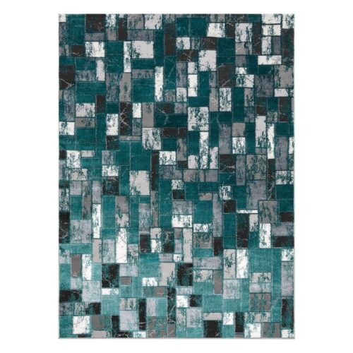 Szőnyeg WELLI GEOMETRIC 3 tengerzöld 140x190