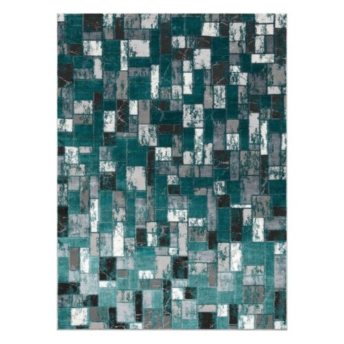 Szőnyeg WELLI GEOMETRIC 3 tengerzöld 160x220