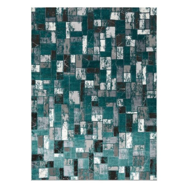 Szőnyeg WELLI GEOMETRIC 3 tengerzöld 160x220