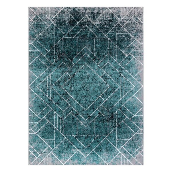 Szőnyeg WELLI RHOMBUS tengerzöld 140x190