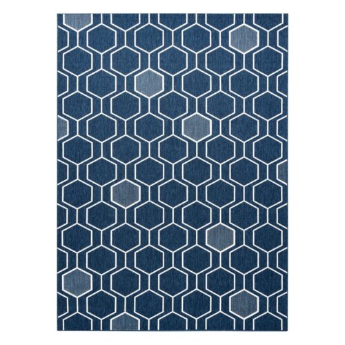 Szőnyeg WINK HEXAGON kék 120x170
