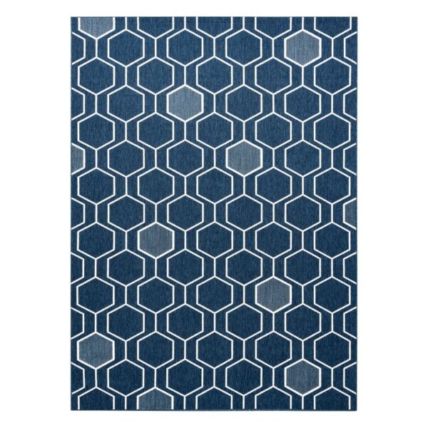 Szőnyeg WINK HEXAGON kék 140x200