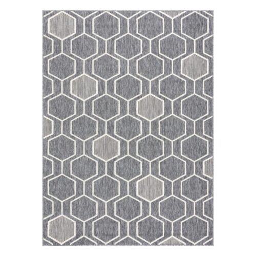 Szőnyeg WINK HEXAGON szürke 80x150