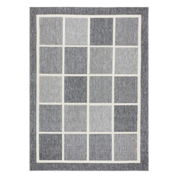 Szőnyeg WINK SQUARES szürke 140x200