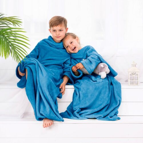 Takaró Lazykids indigókék sima klasszikus 90x105 DecoKing