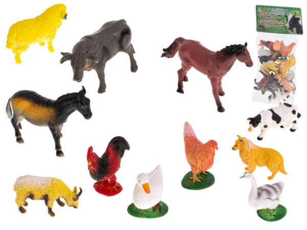 Tanyasi állatok Figura készlet 12db