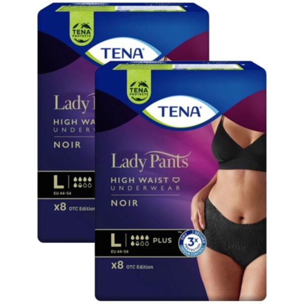 Tena Lady Pants Plus Noir Inkontinencia-fehérnemű magasított deré...
