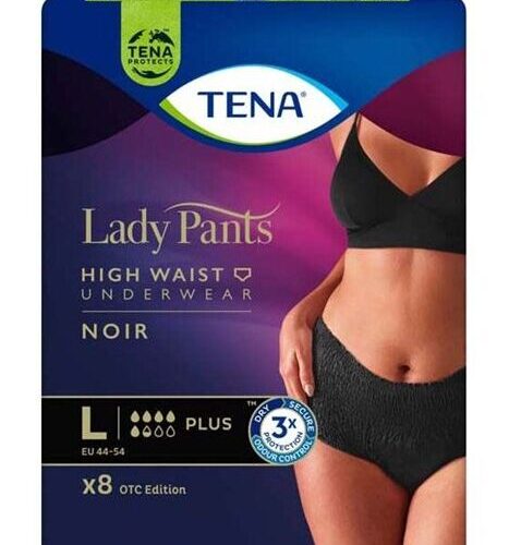 Tena Lady Pants Plus Noir Inkontinencia-fehérnemű magasított deré...