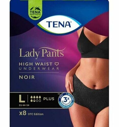 Tena Lady Pants Plus Noir Inkontinencia-fehérnemű magasított deré...