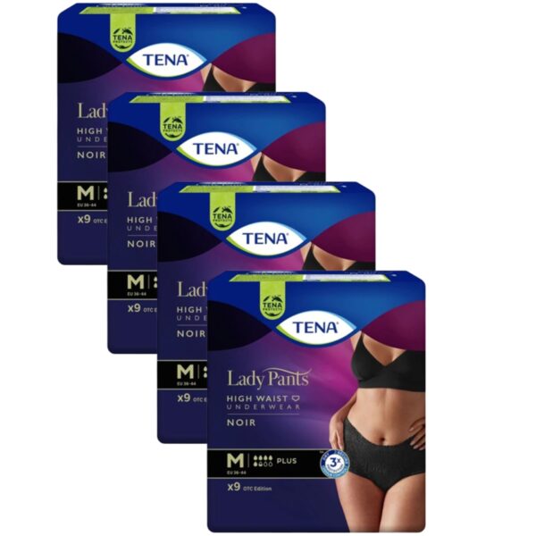 Tena Lady Pants Plus Noir Inkontinencia-fehérnemű magasított deré...
