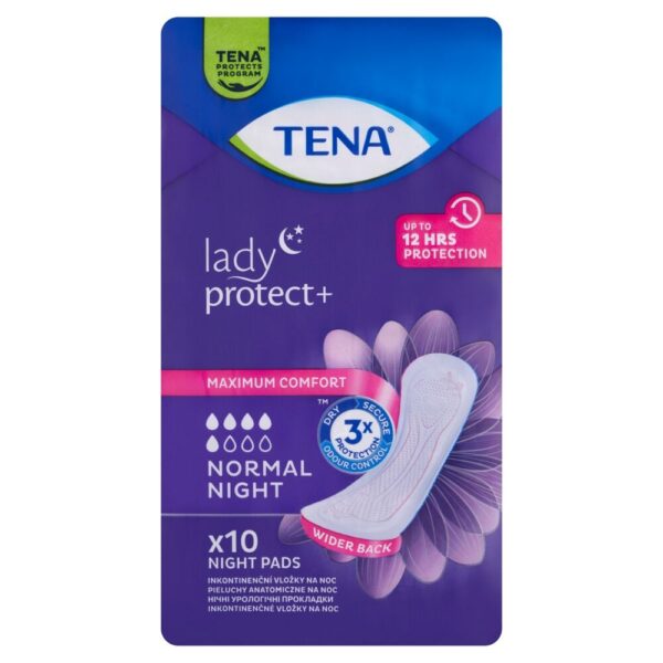 Tena Lady Protect+ Normal éjszakai inkontinencia Betét 10db
