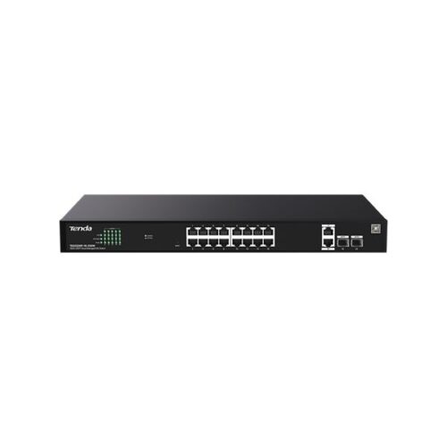 Tenda Switch Menedzselhető PoE - TEG2220P-16-250W (16x1Gbps + 2x1...