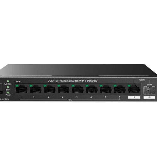 Tenda TEG1110PF-8-120W hálózati kapcsoló Beállítást nem igénylő (...