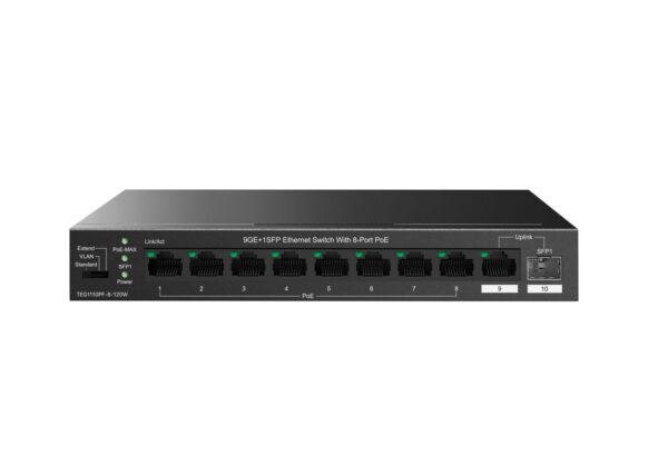 Tenda TEG1110PF-8-120W hálózati kapcsoló Beállítást nem igénylő (...