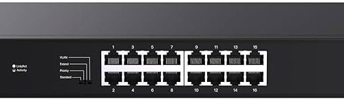 Tenda TEG1120P-16-150W Unmanaged Gigabit Ethernet (10/100/1000) P...