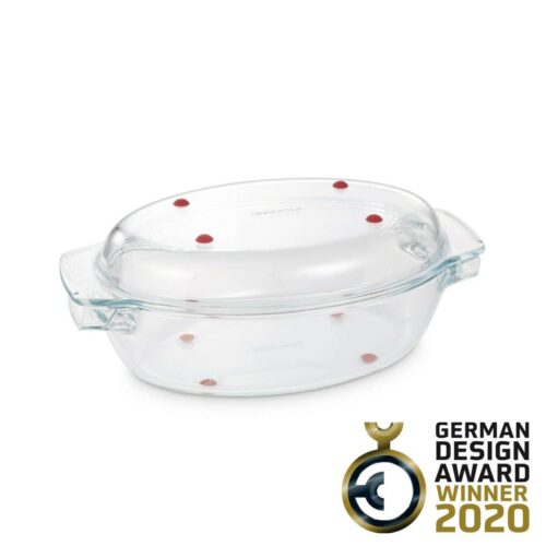 Tescoma GrandCHEF ovális sütőedény fedővel 35 × 21cm