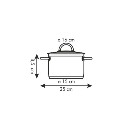Tescoma VISION Lábas fedővel ø 16 cm