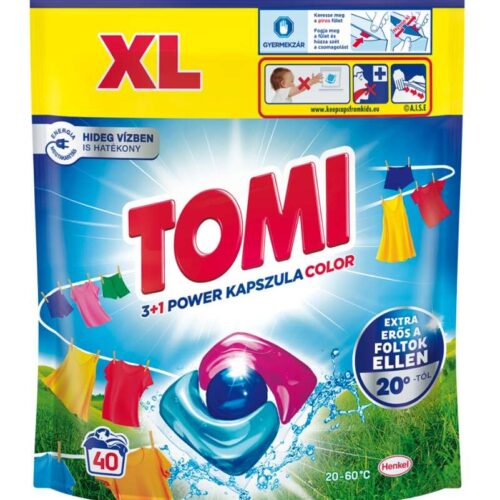Tomi 3+1 Power Caps Color Mosókapszula 40 mosás