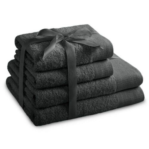Törölköző AMARI - AMELIAHOME grafitszürke 2*70x140+2*50x100 AmeliaHome
