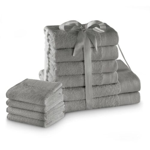 Törölköző AMARI - AMELIAHOME szürke 2*70x140+4*50x100+4*30x50 AmeliaHome