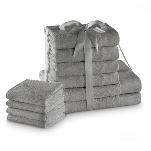 Törölköző AMARI - AMELIAHOME szürke 2*70x140+4*50x100+4*30x50 AmeliaHome