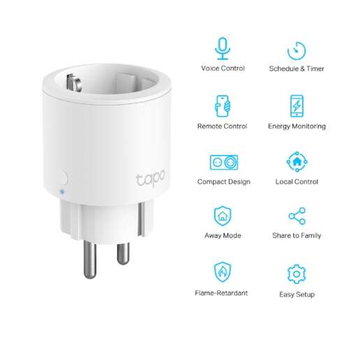 TP-LINK Tapo P115 Mini Okos Wi-Fi Konnektor