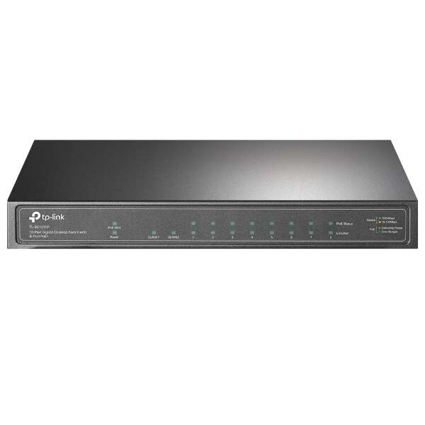 TP-Link TL-SG1210P Switch 9x1000Mbps (8xPOE+) + 1xGigabit SFP