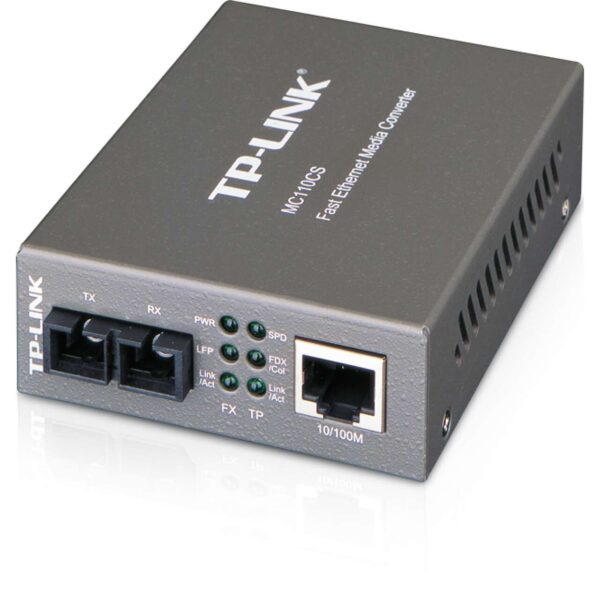 Tp-LinkMC110CS  Optikai Media konverter 100(réz)-100FX(SC) Single mód