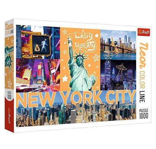 Trefl Neon Color Line Puzzle - New York City 1000db