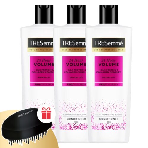 TRESemmé 24H Volume Hajbalzsam vékony szálú hajra 3x400ml + Ajánd...