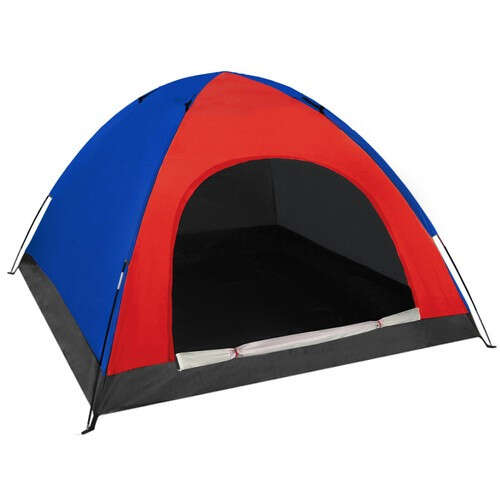 Trizand 4 személyes Kempingsátor 190x190x123cm - kék-piros
