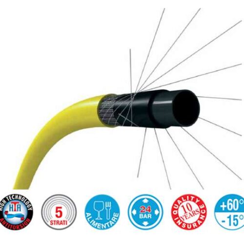 Trrico csavarodás mentes tömlő 3/4" 50m sárga