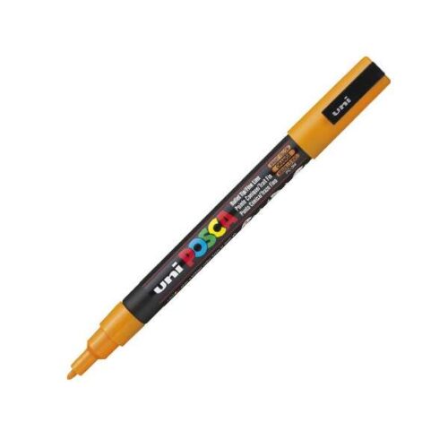 Uni posca marker pen pc-3m fine - bright yellow 2UPC3MRS