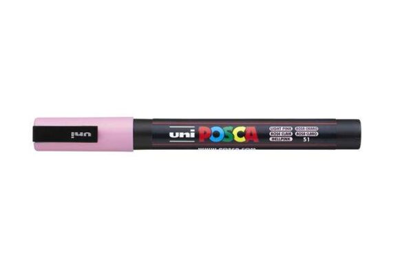 Uni posca marker pen pc-3m fine - light pink 2UPC3MVR