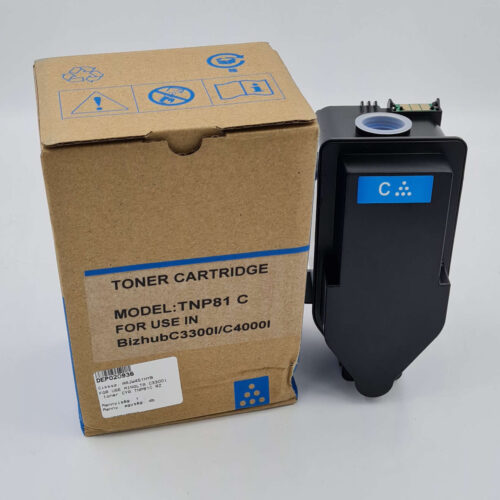 Utángyártott MINOLTA C3300i TNP81C toner Cyan 9000 oldal kapacitás  RZ