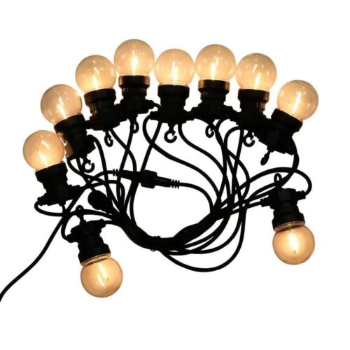 V-TAC LED party fényfüzér 5m 10db filament fényforrással