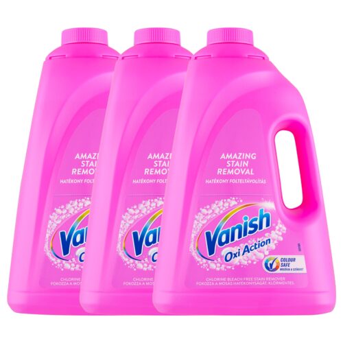 Vanish Oxi Action folyékony Folttisztító Pink 3x3L