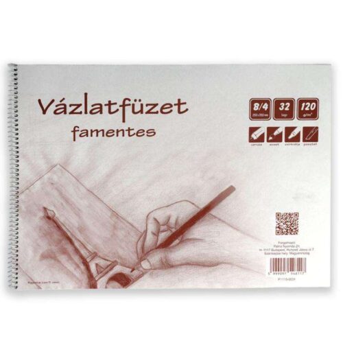 Vázlatfüzet famentes b/4