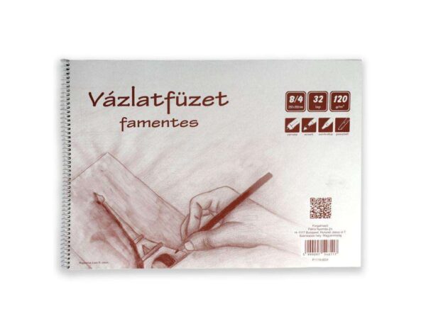 Vázlatfüzet famentes b/4