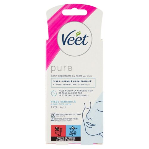 Veet Pure Hideggyanta szalagok arcra érzékeny bőrre 20db