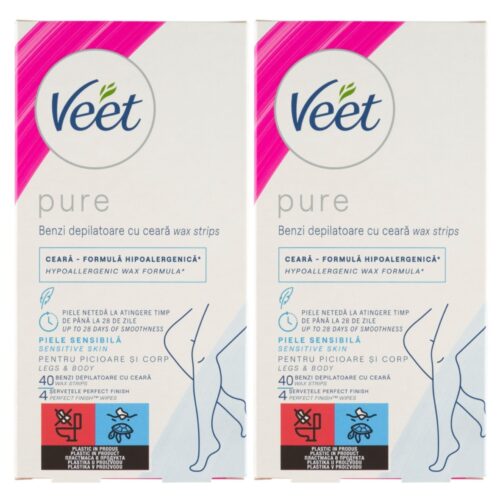 Veet Pure Hideggyanta szalagok érzékeny bőrre 2x40db