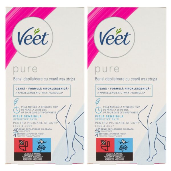 Veet Pure Hideggyanta szalagok érzékeny bőrre 2x40db